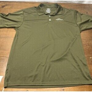 TEAM REALTREE POLO SHIRT, L(42-44)OLIVE GREEN WITH TEAM REALTREE LOGO ON FRONT